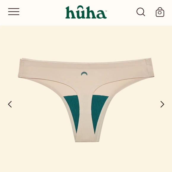 Huha Seamless Thong Set in Tan and Cream - Picture 5 of 8